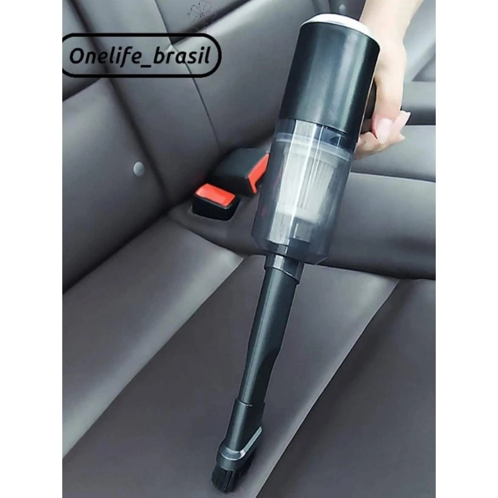 3 em 1 Recarregável Potente 6000Pa Aspirador de Pó Portátil Automotivo Casa Sem Fio