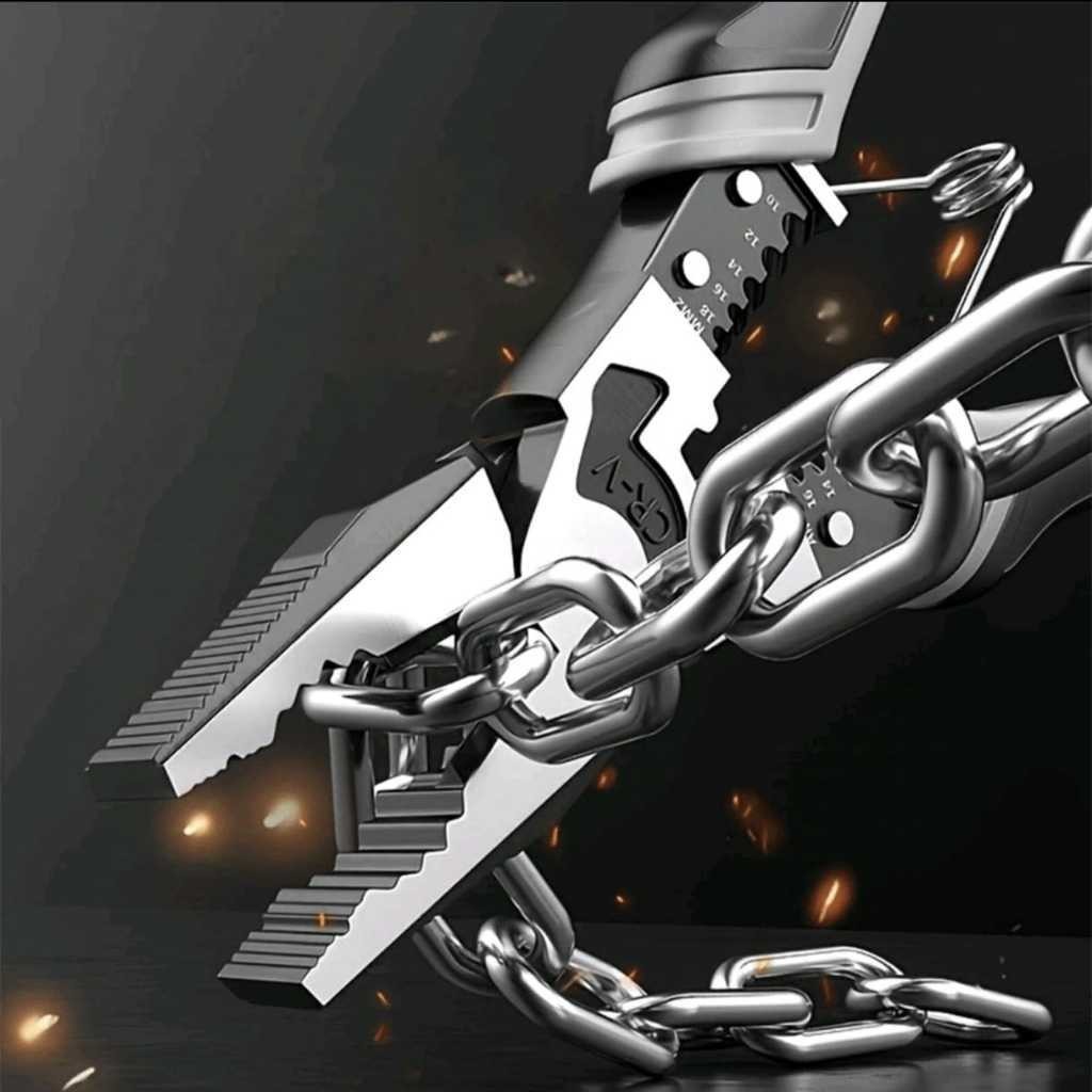 Alicate Eletricista Multifuncional 8 Polegadas Cortador de Fio Ferramenta Profissional Alicate W-28