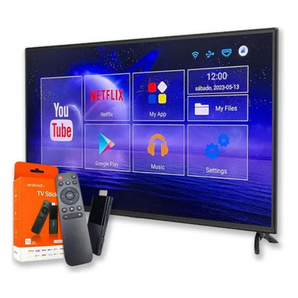 Tv Stick / Smart Tv Android 4k Wi-fi Hdmi Streaming Cor Preto Tipo De Controle Remoto Mini - 3XZ OFFICIAL STORE