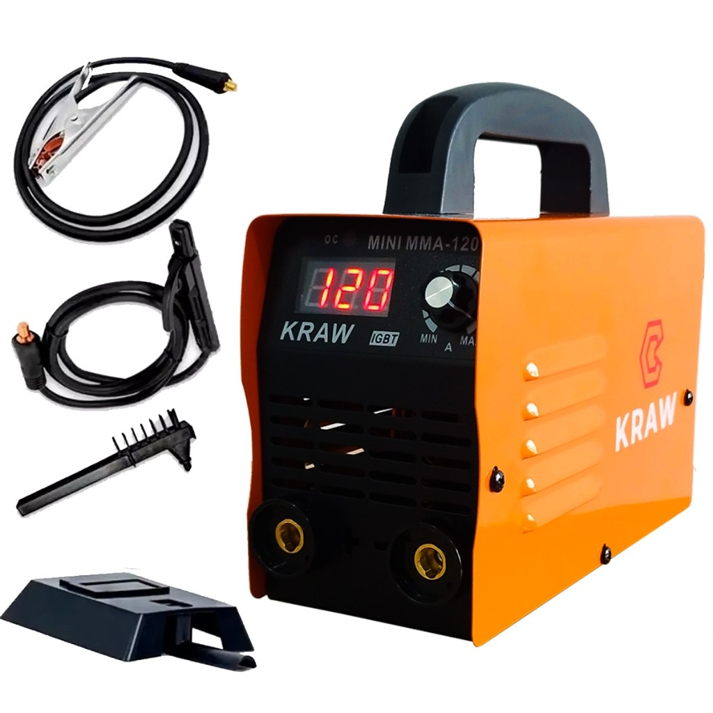 Maquina De Solda Inversora Portátil Mini Mma 220v -  Painel Digital