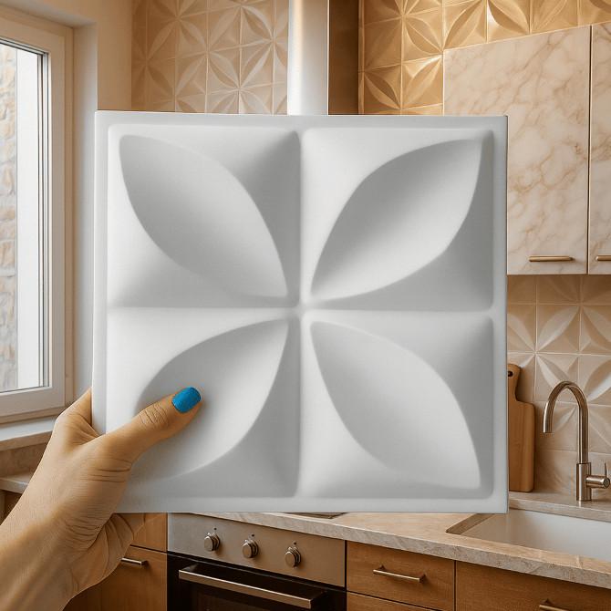 Kit 100   Placas 3D em PVC - Revestimento Para Parede 25x25cm - Decoração Moderna - Envio Imediato