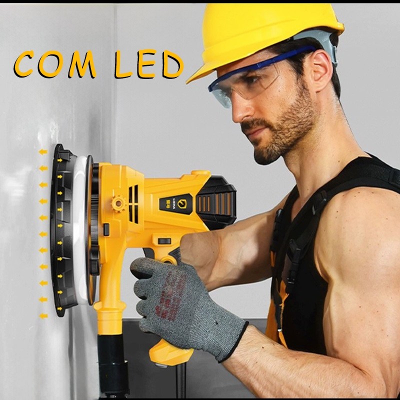 Lixadeira De Parede Profissional Eletrica 127V/220V 750w / Politriz Automotivo Disco Completo